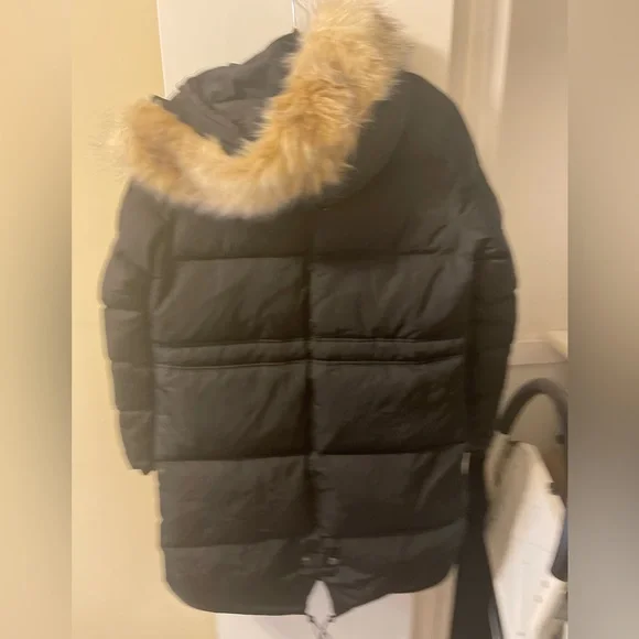 PAJAR CHRISSY QUILTED DOWN FILL PUFFER COAT WITH DETACHABLE FUR TRIM